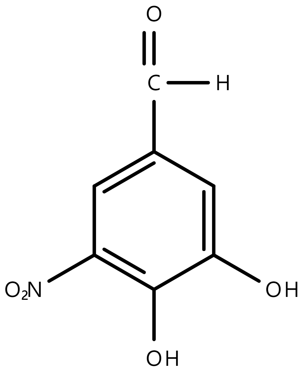 3,4-Dihydroxy-5-nitrobenzal  dehdye