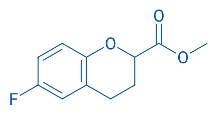 Methyl-6-fluoro-3,4-dihydro-2(H)-1- benzopynon-2 carboxylate